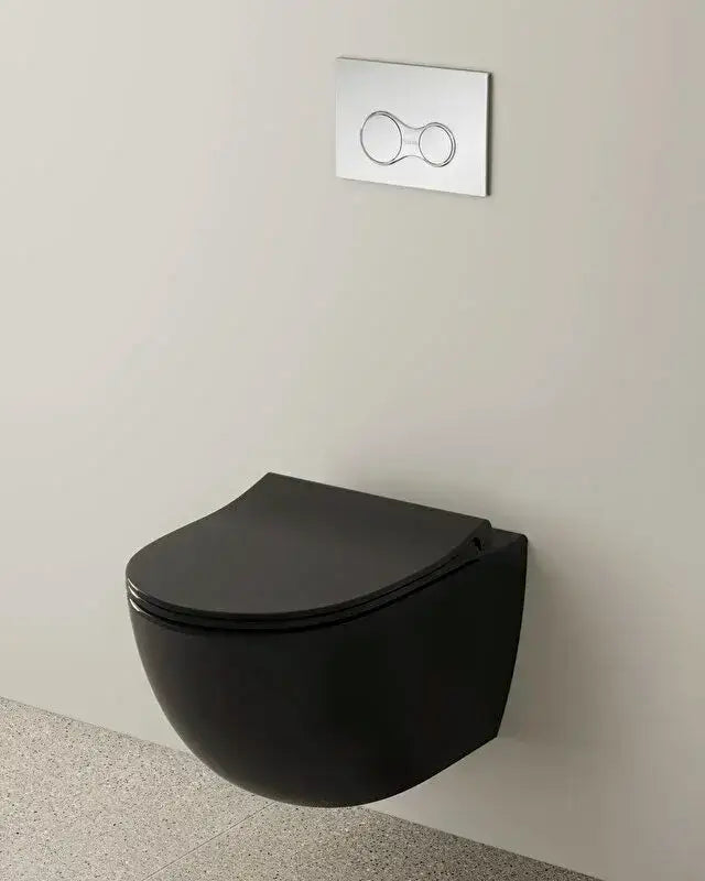 Sento Slim,Soft Close WC-zitting-Zwart