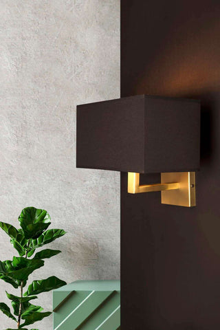 Lewis Wall Sconce for Hotels Black LCV-A 1193