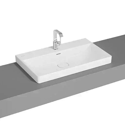 Metropole Wash Basin,  80cm with tap hole, Countertop-white