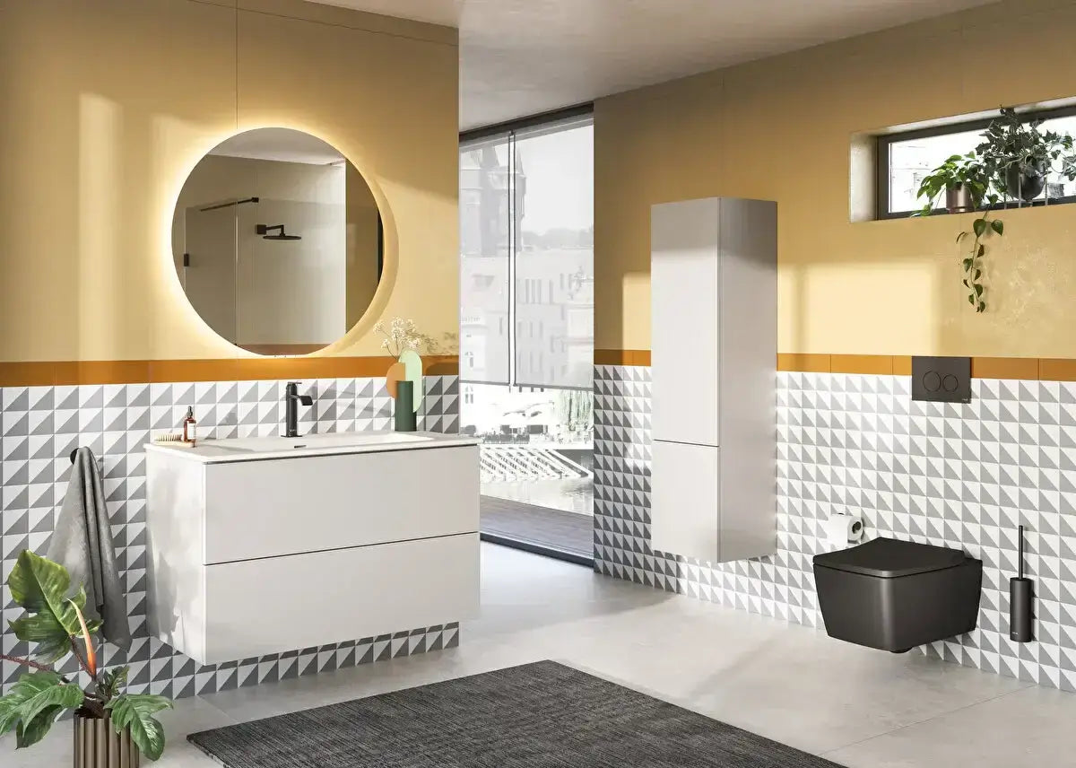 Metrople Rim-Ex wandcloset 56 cm, met bidetfunctie, matzwart