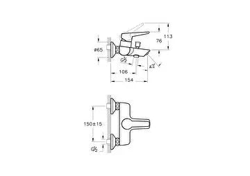 Solid S Basin Mixer