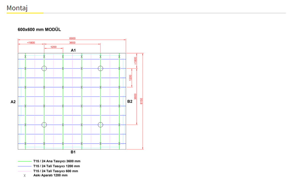 Verlaagd plafond CLIP IN 30X30 ALM. 9016
