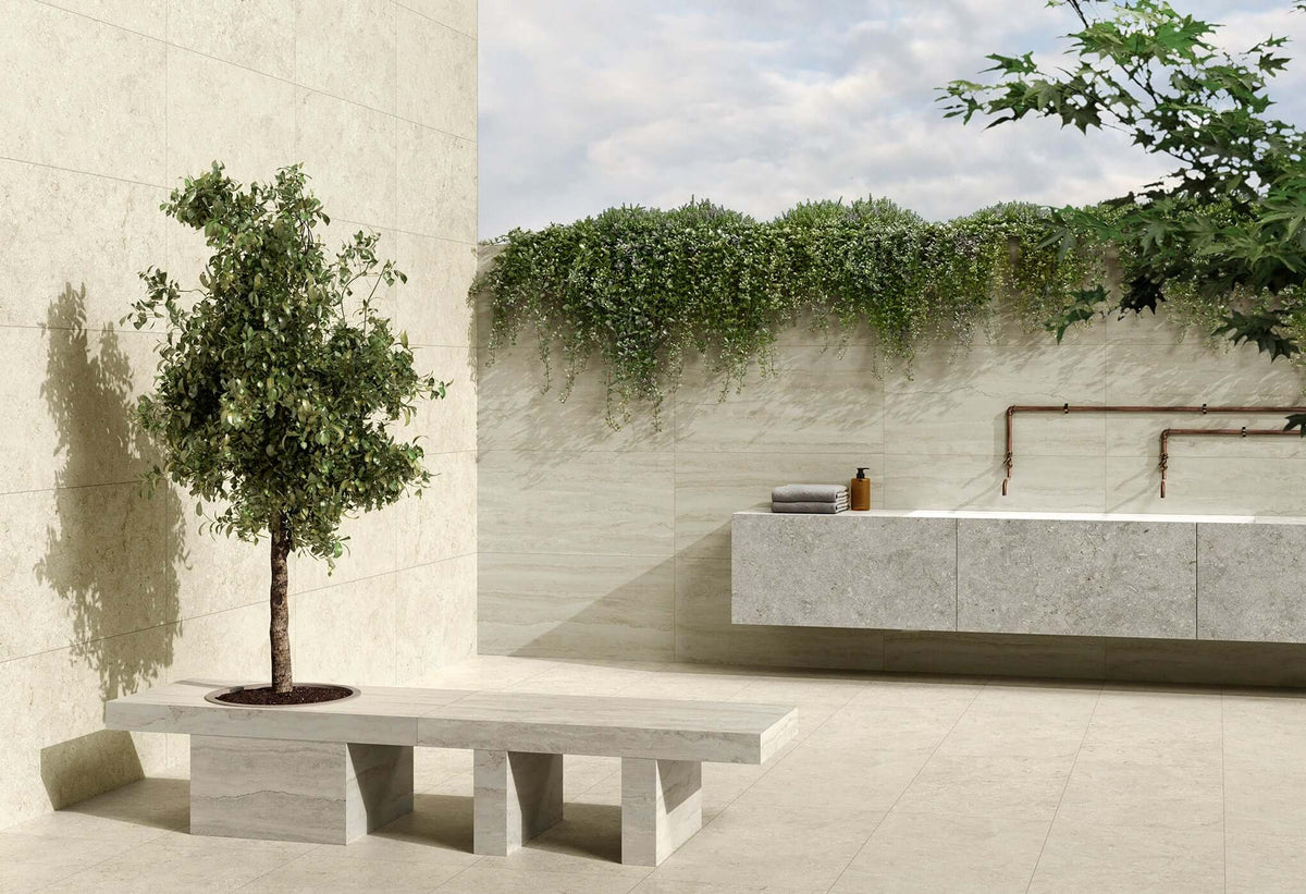 60X60 LIGHTSTONE FOSSILE WIT R10A 7R m2 PRIJS (BTW inbegrepen)