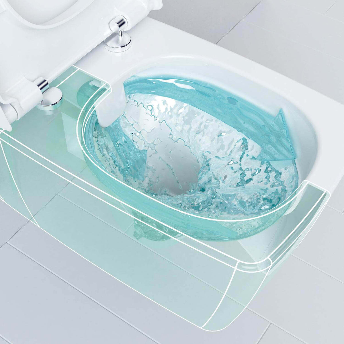 Metropole Rim-Ex Wall-Hung WC 56 cm